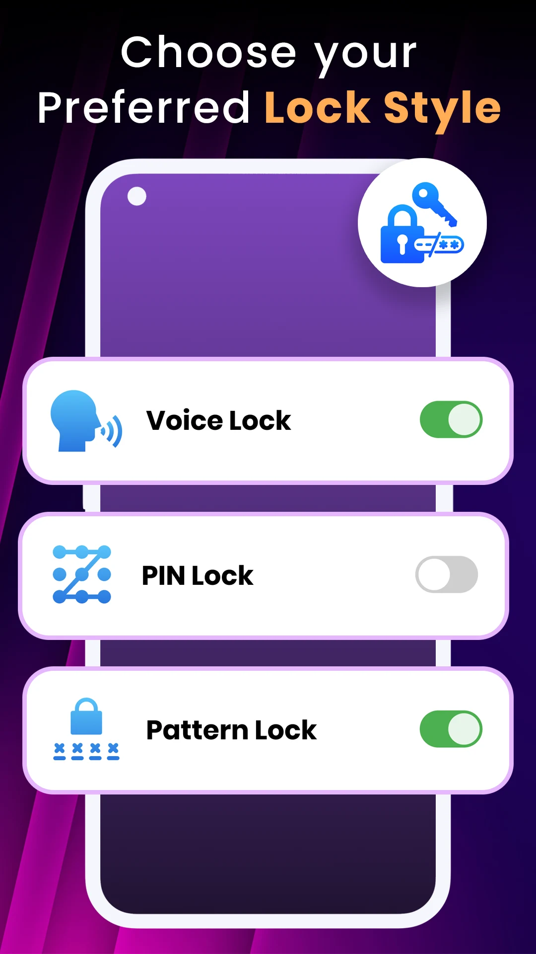Voice Lock Screen & Phone Lock screenshot