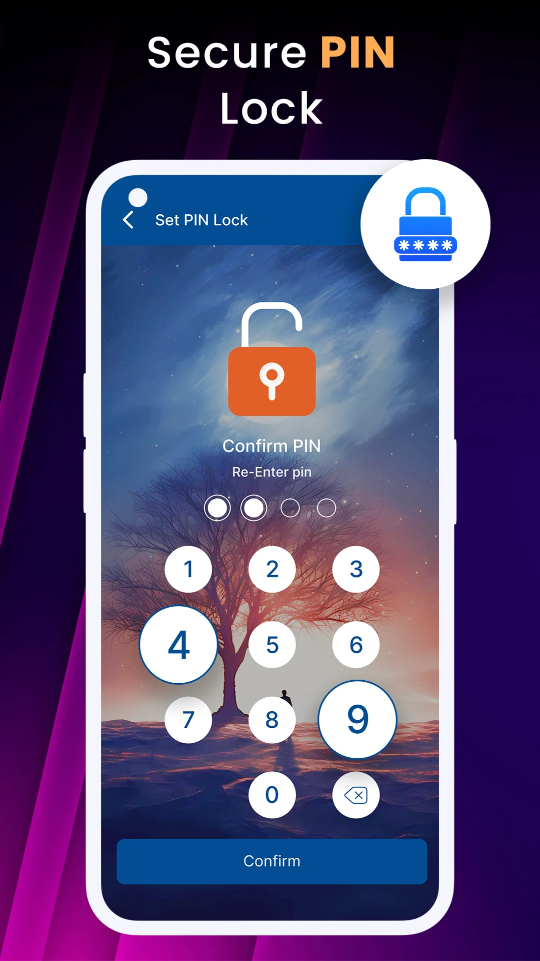 Voice Lock Screen & Phone Lock screenshot